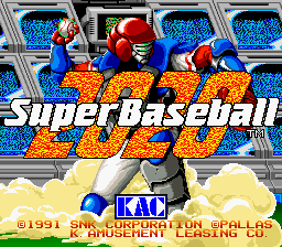 2020 Super Baseball (Japan) Title Screen
